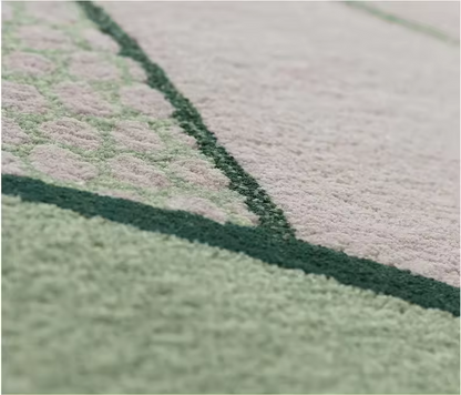 Abstract Leaf Pattern Rug