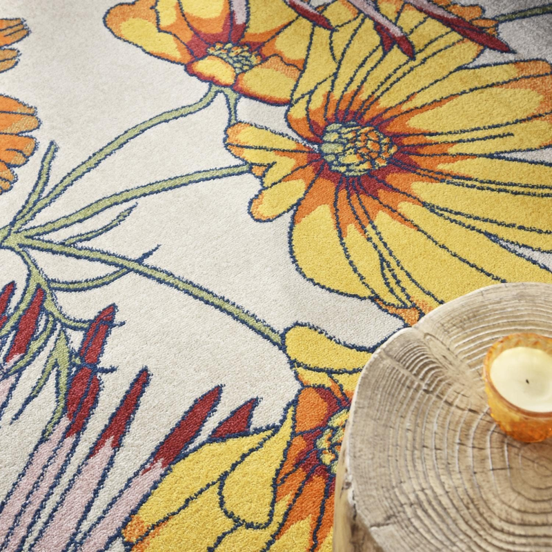 Vibrant Prosperity Floral Rug