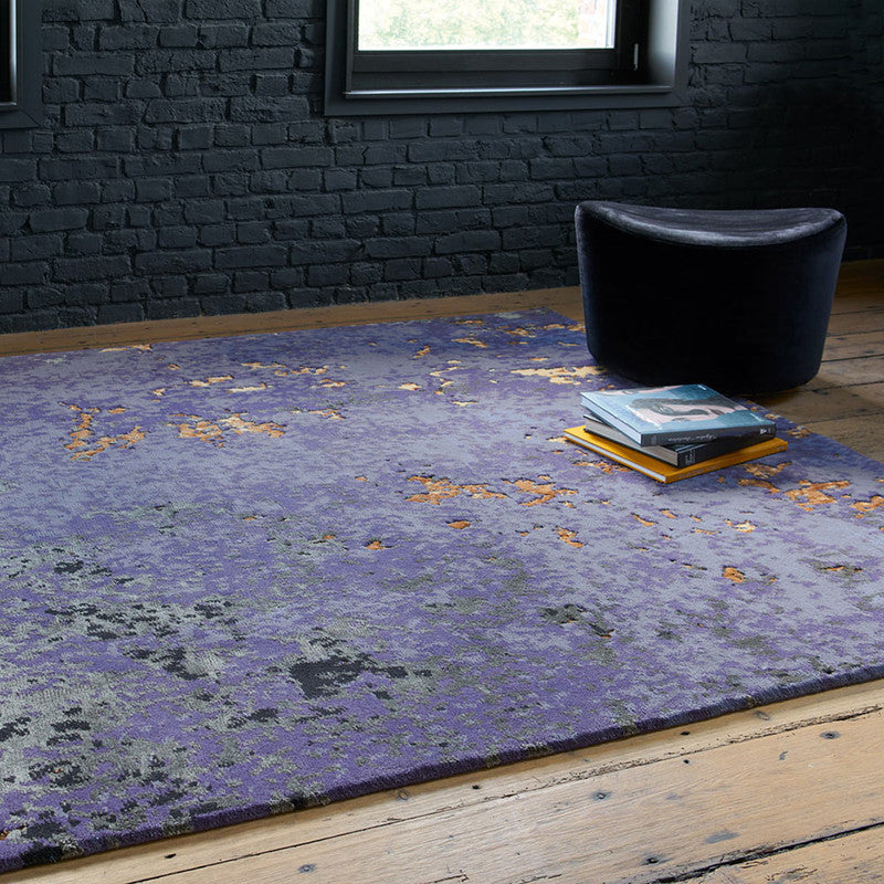 Artistic Dazzling Rug In Purple