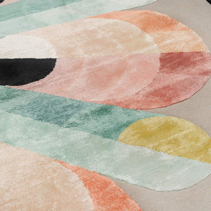 Colorful Refined Rug With Fringed Finishes