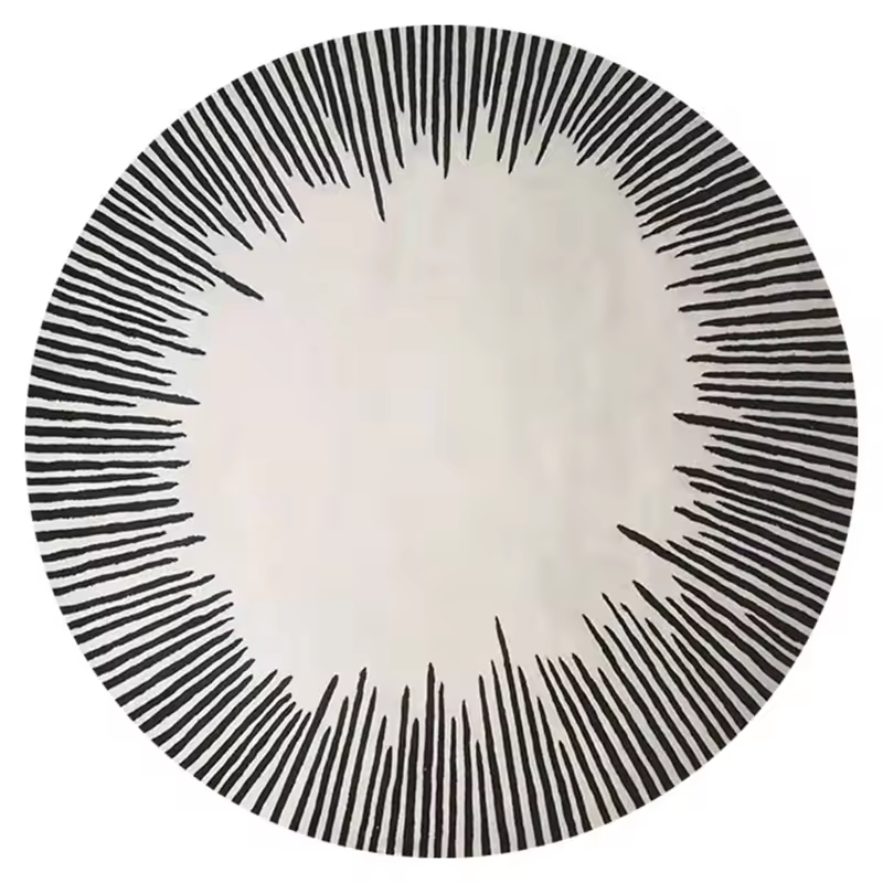 Luxurious Line Round Rug