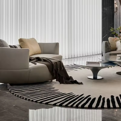 Luxurious Line Round Rug