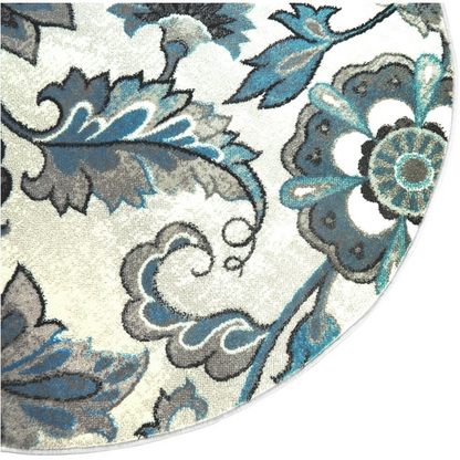 Elegant Rug Wtih Dynamic Flowers