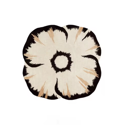 Rug With Blooming Petals Pattern