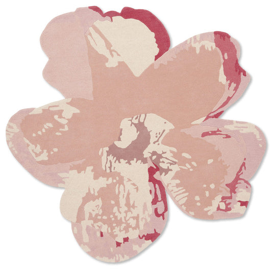 Shaped Magnolia Rug In Pink